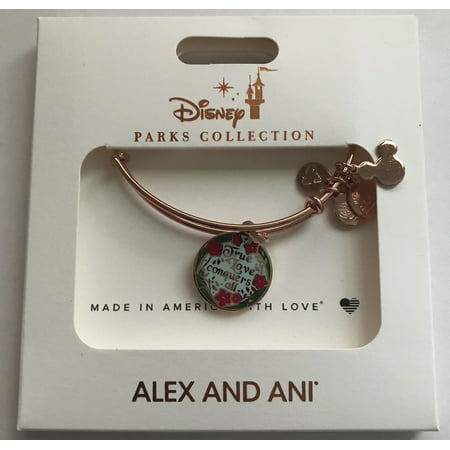 Disney Parks Alex and Ani Aurora Sleeping Beauty Charm Bracelet Rose Gold New